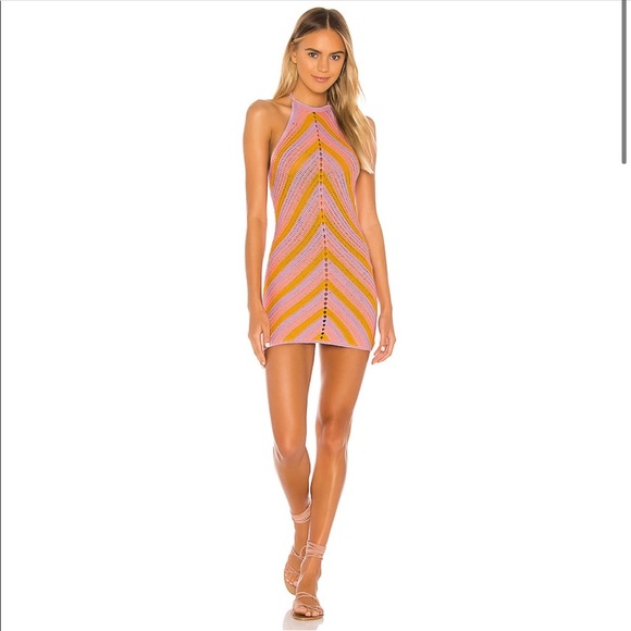 Lovers+ Friends Equator Crochet Halter Dress - Picture 5 of 6